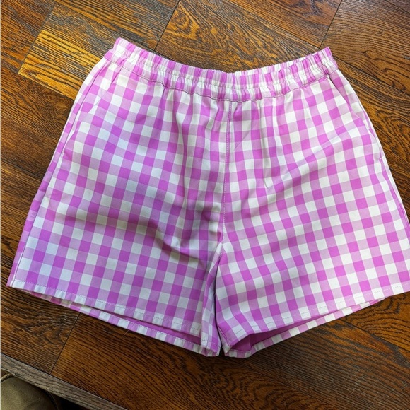 Baum und Pferdgarten NWT  Pink Gingham checkered Women's Shorts size 36 - Picture 7 of 8